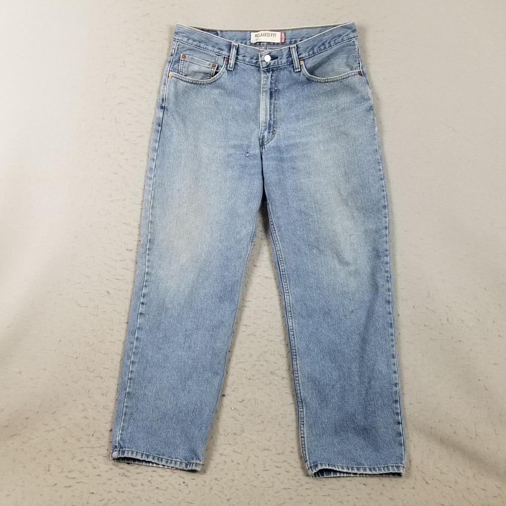 Levis 550 Relaxed Fit Jeans Mens 32x30 Blue Light Wash‎ Straight Denim Pants
